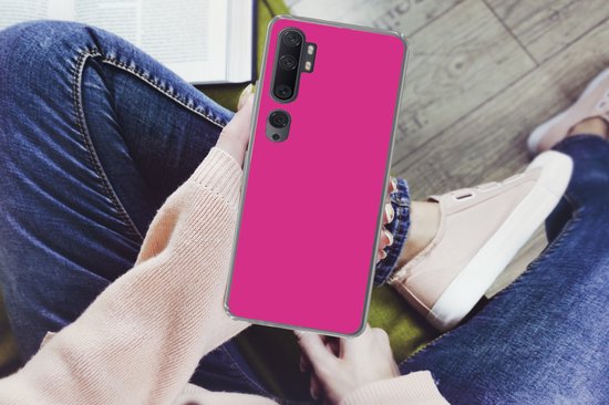 Xiaomi Mi Note 10 - Fuchsia - Néon - Couleurs - Coque de téléphone en Siliconen