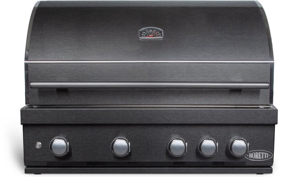 Imperatore Nero gasbarbecue 4 burners built-in