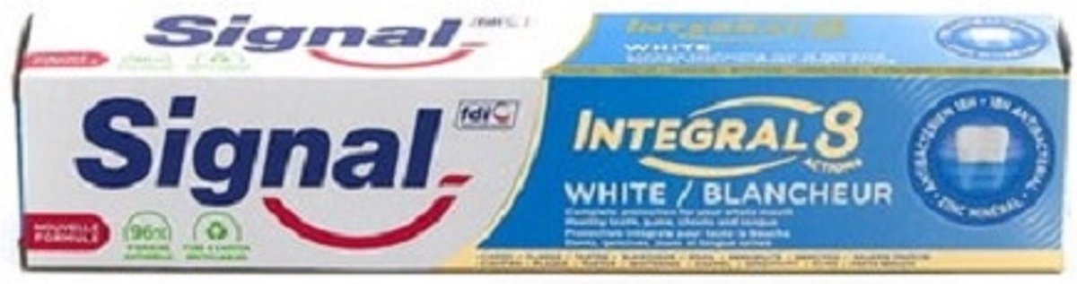 Signal - Tandpasta - Integral 8 Actions - White/Blancheur - 75ml