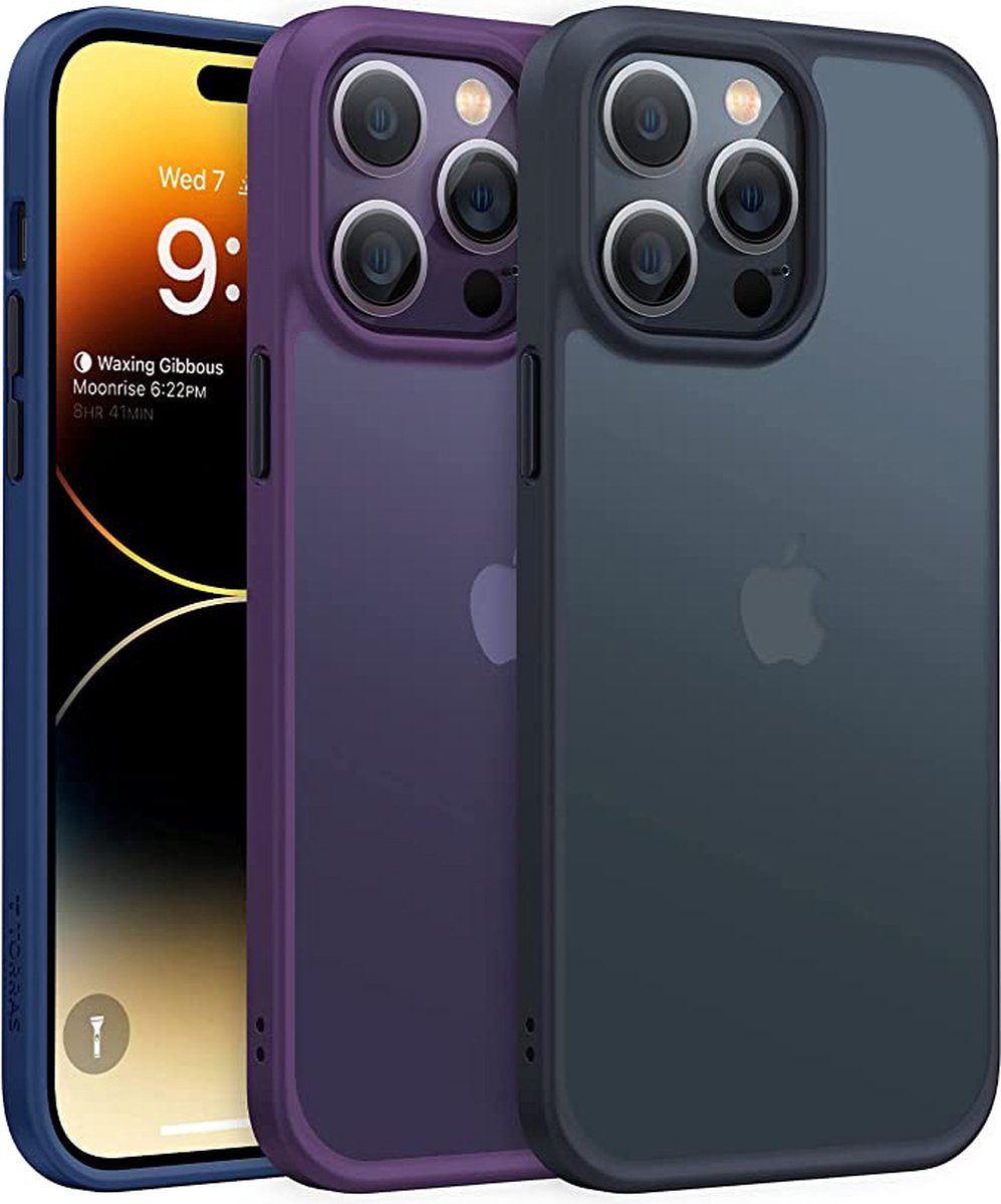 iPhone 14 pro case Transparante siliconen materiaal mobiele telefoon case zwart