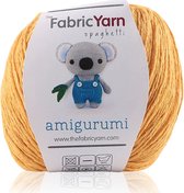 The Fabric Yarn - Amigurumi Garen - Baby Breigaren - 100% Katoen - 1 Stuk - Mosterd Kleur - Slim Cotton Garen - 200 Meter
