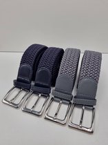 4 pack deal - Elastische broekriem Stretch riem Vlecht riem Gevlochten riem Elastiek riem - unisex - geschikt voor zowel mannen als vrouwen