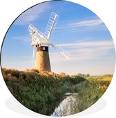 alt-placeholder: the-sun-shines-the-mill-in-the-english-national-park-the-broads_tnEm7FGs_mediumjpg Cercle mural aluminium ⌀ 90 cm - impression photo sur cercle mural / cercle vivant / cercle jardin (décoration murale)