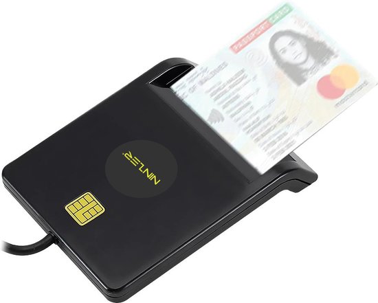 Ninzer eID USB ID Kaartlezer / Smart Card Reader / Smartkaart lezer - Identiteitskaart, Credit Cards en overige Smart Cards België en Nederland - Ninzer
