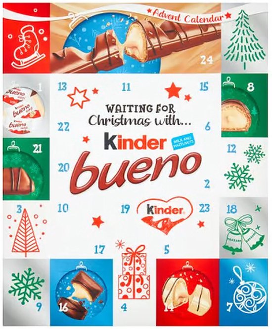 Ferrero Calendrier De Lavent Bueno Kinder 167g Bol