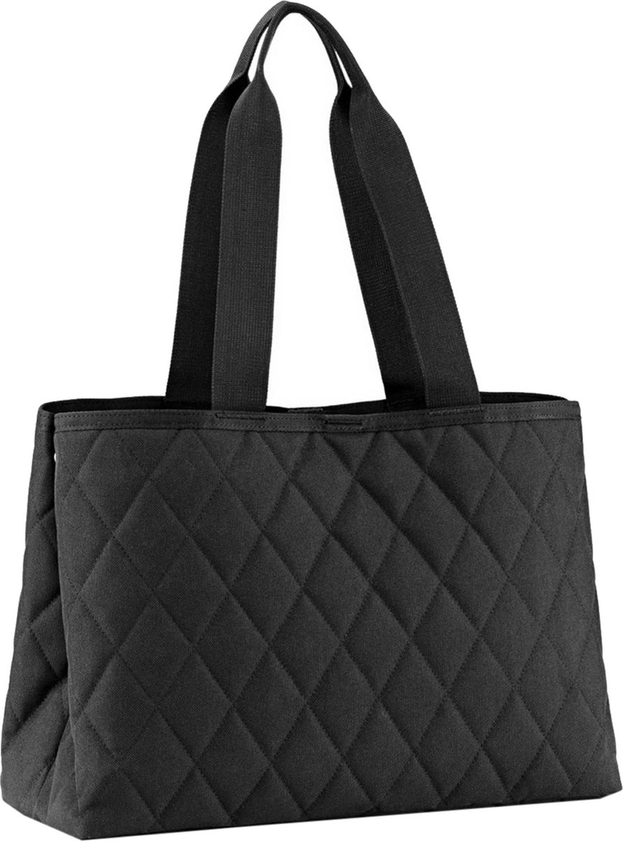 Reisenthel Classic Shopper L Schoudertas - 12L - Rhombus Black Zwart