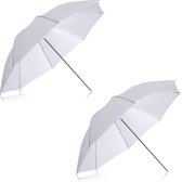 Neewer® - Wit Doorschijnend Zachte Paraplu voor Foto en Video Opnamen - 2 Stuks 84 cm