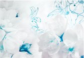 Fotobehangkoning - Behang - Vliesbehang - Fotobehang Bloemen - Softness of down - 200 x 140 cm