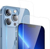Screenprotector voor en achter gehard glas Anti-vingerafdruk/kras Geschikt voor: iPhone 13 Pro Max