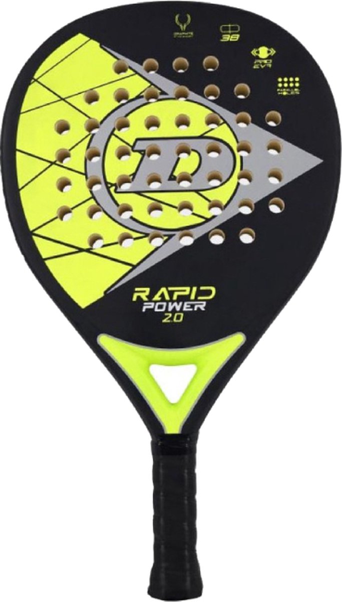 Raquette de padel Dunlop Rapid Power 2.0 Jaune/ Zwart | bol.com