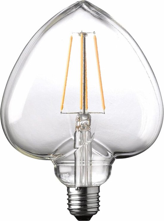 Wofi LED filament lamp Hartvorm E27 4W 300lm 1800K Helder Niet dimbaar