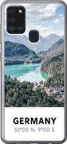 Telefoonhoesje Geschikt voor Samsung Galaxy A21s hoesje - Duitsland - Bergen - Meer - Siliconen Telefoonhoesje