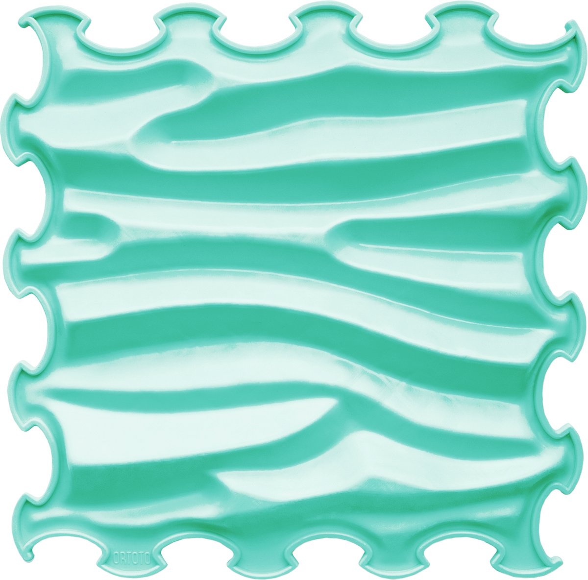 Ortoto sensorische mat Sandy Waves Sea Turquoise