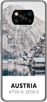Geschikt voor Xiaomi Poco X3 NFC hoesje - Oostenrijk - Water - Berg - Alpen - Siliconen Telefoonhoesje