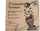 TeaWall Composteerbare Theefilters - Bruin - Papier - 40 stuks