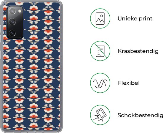 Coque Samsung Galaxy S20 FE - Motifs - Abstrait - Fleurs - Coque de téléphone en Siliconen
