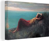 Canvas Schilderij Dromen - schilderij van Jozef Israëls - 30x20 cm - Wanddecoratie