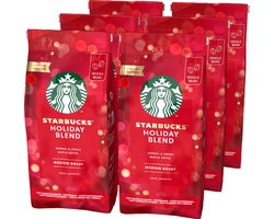 Starbucks Holiday Blend Medium Roast koffiebonen - 6 zakken x 190g - Limited Edition