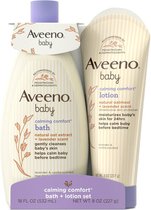 Aveeno Baby Calming Comfort Gift Set - Badschuim - Lotion - Baby Verzorgingsset