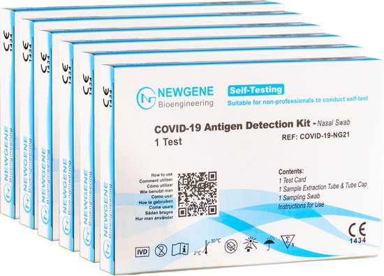 Newgene Covid-19 Antigen Detection Kit – 6 Tests – Nasal Swap