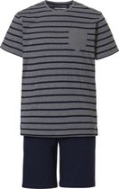 Pastunette for Men Pyjama short - Grijs/ Blauw - Taille S