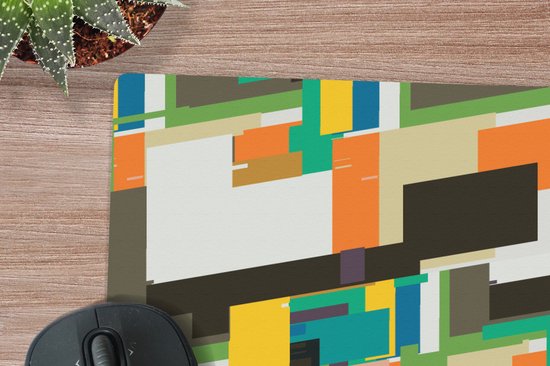 Bureau onderlegger 40x30 cm - Muismat Geometrisch - Patronen - Abstract - Bureaulegger xl - Desk mat beschermer - Computer muismatten