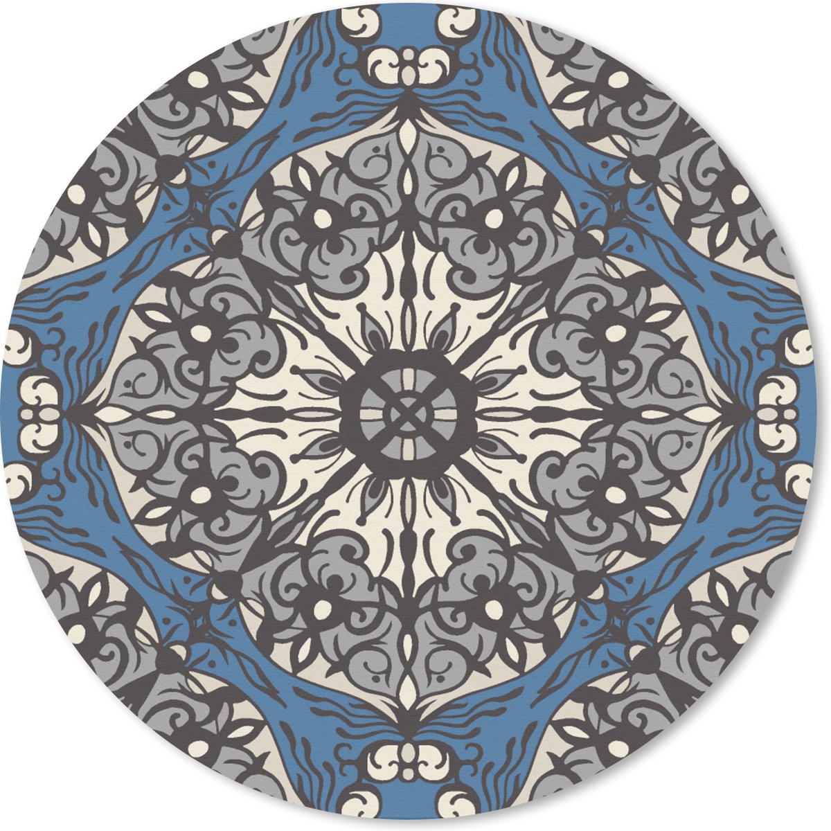 Muismat rond 20x20 cm - Mousepad Mandala - Patronen - Vintage - Ronde muismatten