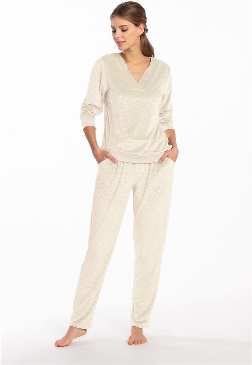Eskimo Pyjama lange broek 'Beige' Polyester 36