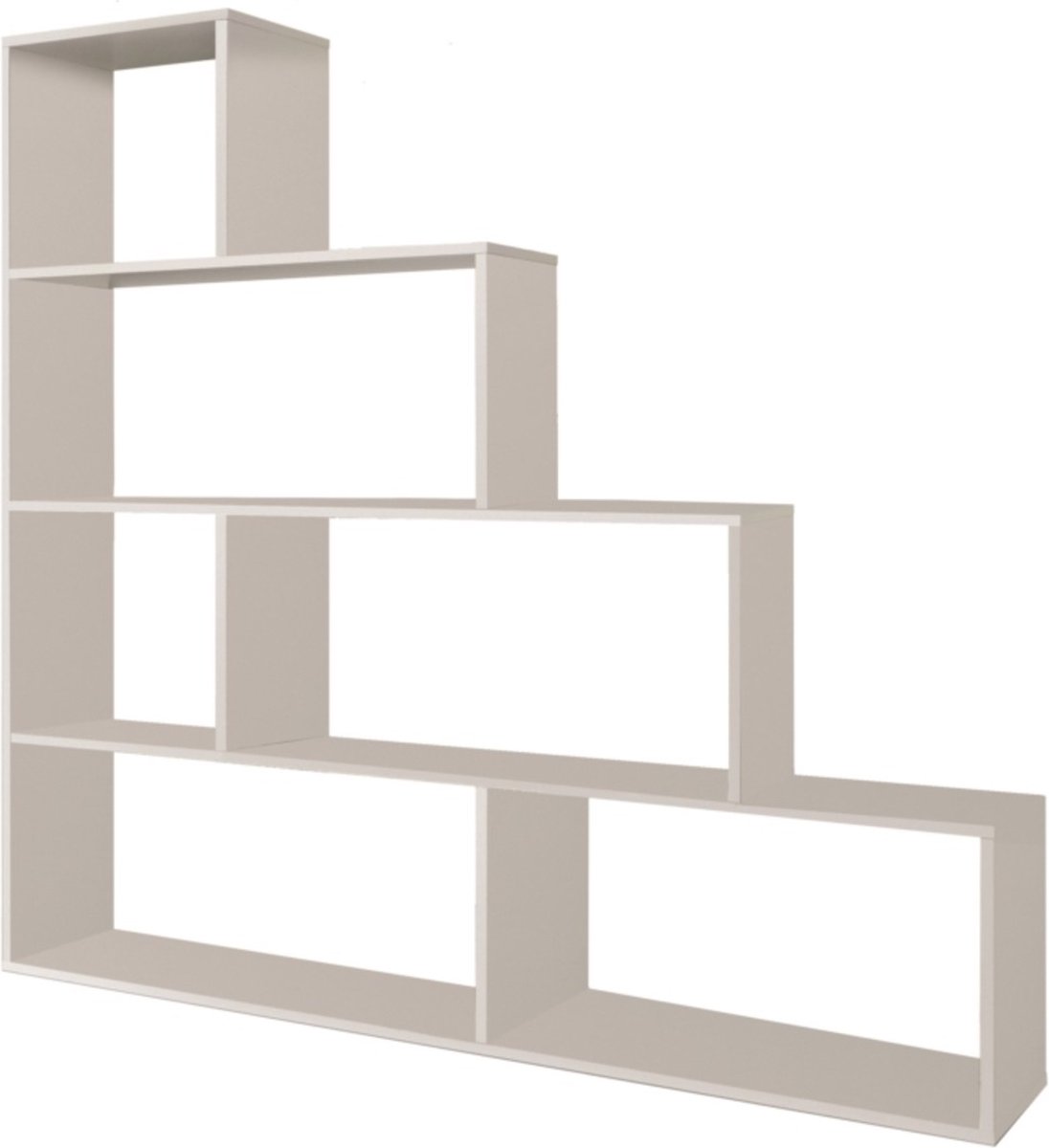 CALICOSY - Trap met 6 lichte eiken dozen 145x145x29cm