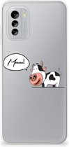 Foto hoesje Nokia G60 Telefoon Hoesje Gepersonaliseerd Cadeau Cow