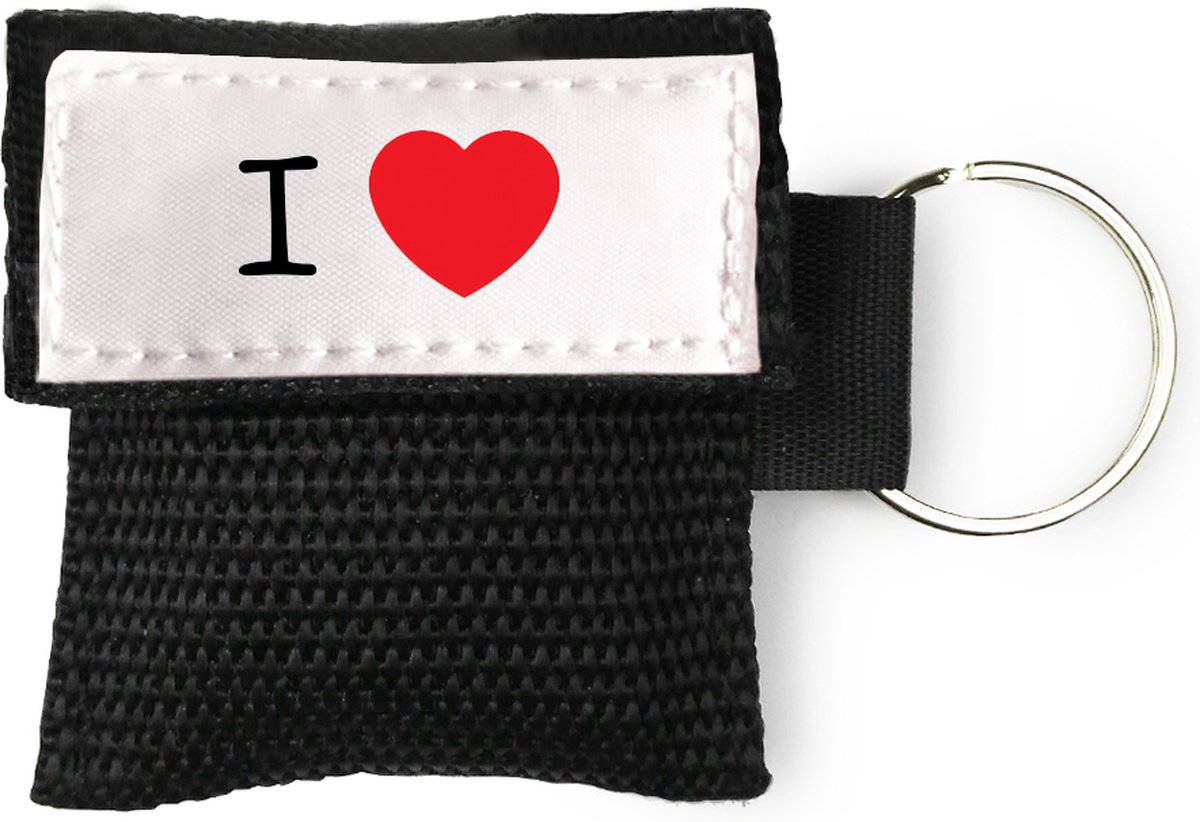 Goedkoopste Kiss of Life - Beademingsmasker - I Love - Zwart