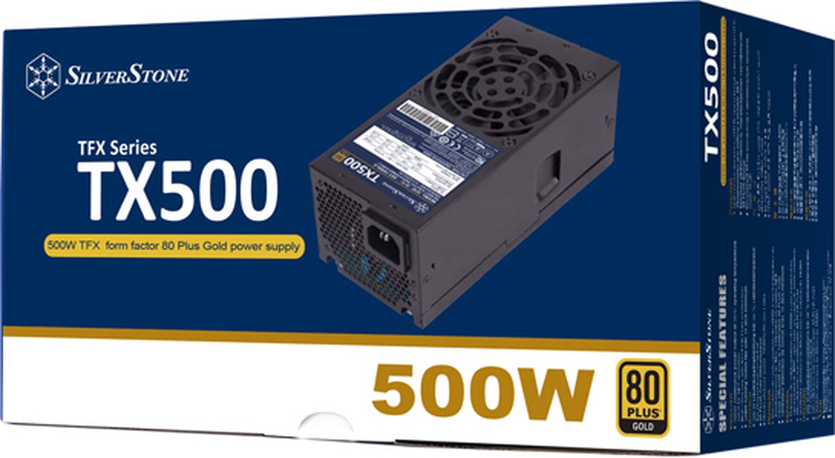 Silverstone Sst-Tx500-G 500W Tfx - Voeding - 500 W - 20 + 4 Pin Atx - 80 Plus - afbeelding 2