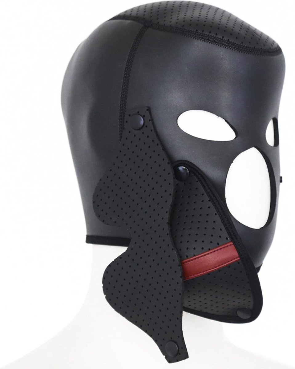 Banoch | Masker Cobra | neopreen | afneembaar oog & mondmasker | bondage — afbeelding 14