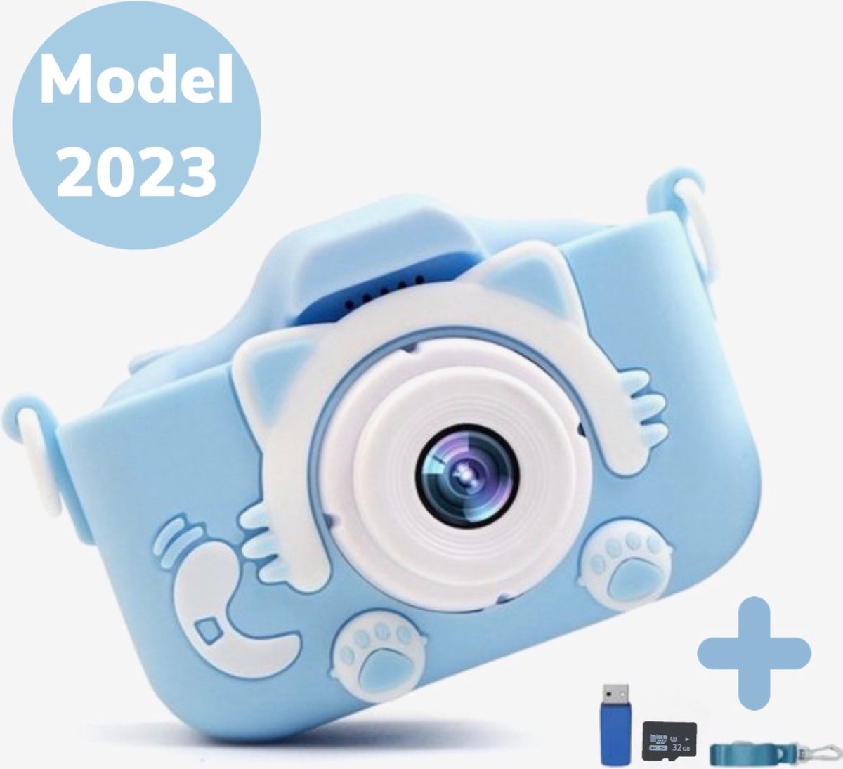 Lifell Digitale Speelgoed Kindercamera Blauw HD 1080P 32gb met Foto en  Videofunctie -... | bol.com