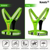 Knutz® -Hardloopvest usb oplaadbaar met verlichting – Sportvest – One size – Neon geel-Reflectievest-Wandelverlichting
