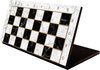 Afbeelding van het spelletje Inklapbaar schaakbord zwart/wit - hout - Maat XXL 43cm - Meerdere varianten schaakborden
