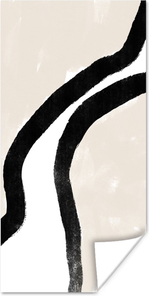 Poster Abstract - Lijn - Design - Pastel - 80x160 cm