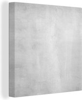 Toile Peinture Béton - Grijs - Ciment - Industriel - Structure - 50x50 cm - Décoration murale