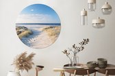 WallCircle - Cercle Mural - Cercle Mural - Dune - Mouette - Plage - Mer - Soleil - Aluminium - Dibond - 120x120 cm - Intérieur et Extérieur XXL