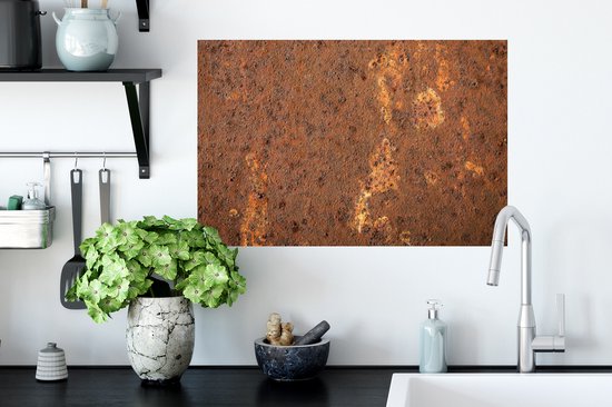 Stickers muraux - Sticker Foil - Marron - Oranje - Abstrait - Vintage - Rouille - Motif - 60x40 cm - Film Adhésif - Stickers muraux Chambre Enfant - Papier Peint Auto Adhésif