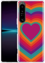 Sony Xperia 1IV Hoesje Retro Hart Designed by Cazy