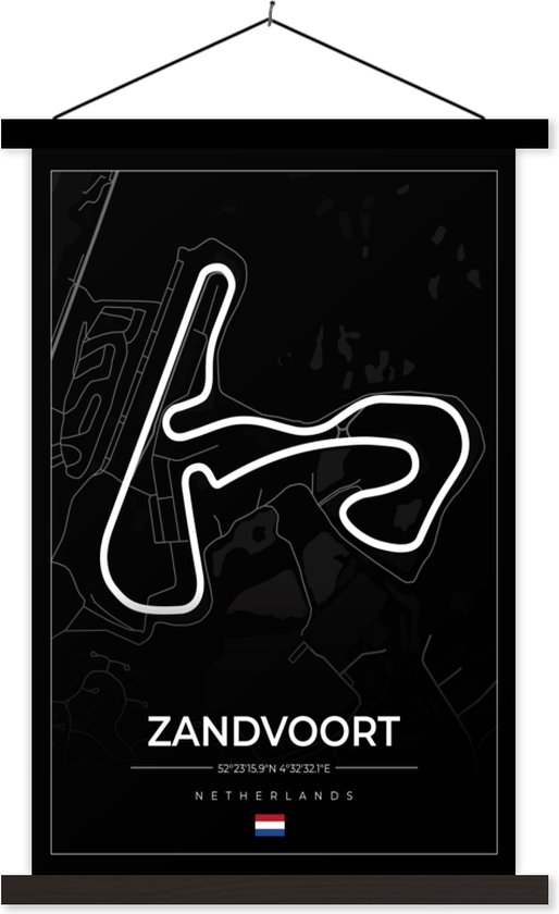 Posterhanger incl. Poster - Schoolplaat - Formule 1 - Circuit Zandvoort -  Racebaan -... | bol.com