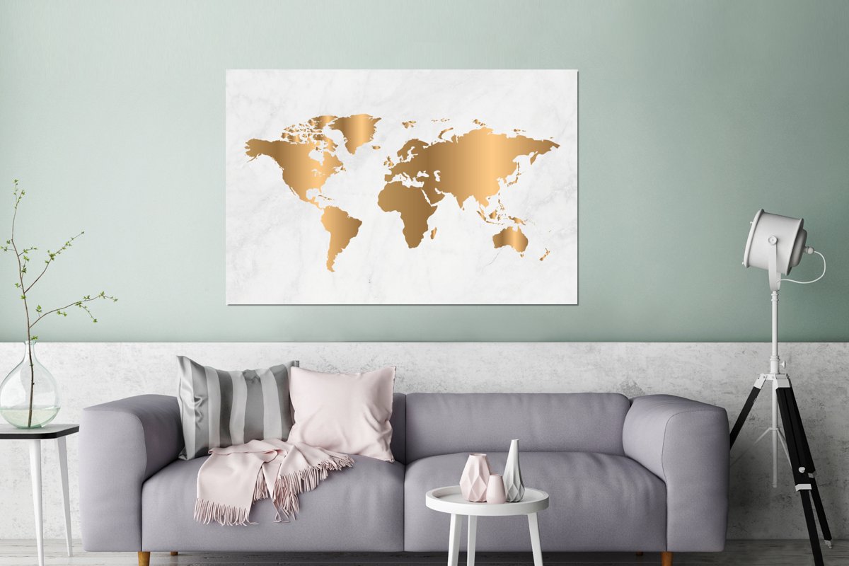 Wereldkaart wanddecoratie? 10 Leuke wereldkaarten voor aan de muur