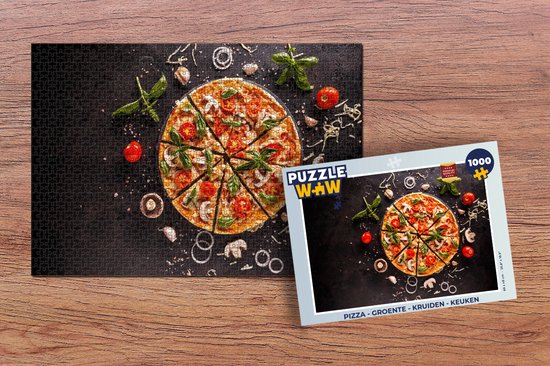 Puzzle Pizza - Légumes - Herbes - Cuisine - Industriel - Jigsaw Puzzle -  Puzzle 1000... | bol