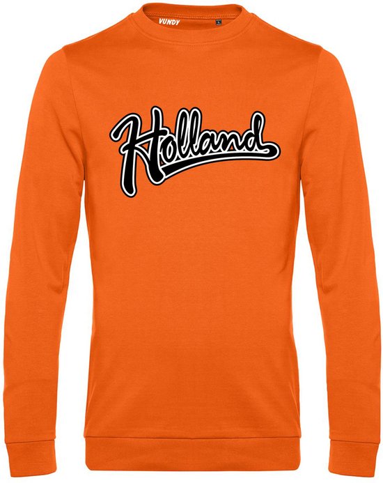 Sweater Holland Tekst | Oranje Shirt | Koningsdag Kleding | Oranje | maat XL