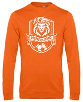 Sweater Leeuw Embleem | Oranje Shirt | Koningsdag Kleding | Oranje | maat XS