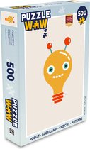 Puzzel Robot - Gloeilamp - Gezicht - Antenne - Kinderen - Legpuzzel - Puzzel 500 stukjes