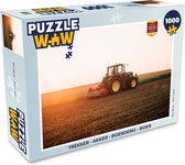 Puzzel Trekker - Akker - Boerderij - Boer - Horizon - Legpuzzel - Puzzel 1000 stukjes volwassenen