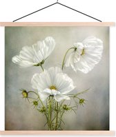 Affiche scolaire - Couleurs - Fleurs - Nature morte - 60x60 cm - Lattes vierges