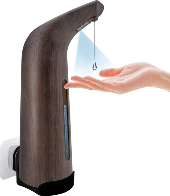 HJRUIUA Automatische zeepdispenser, roestvrij staal, met waterdichte